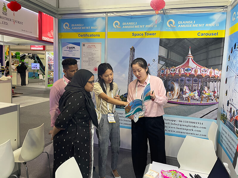 Qiangli Amusement in Dubai DEAL Exhibition