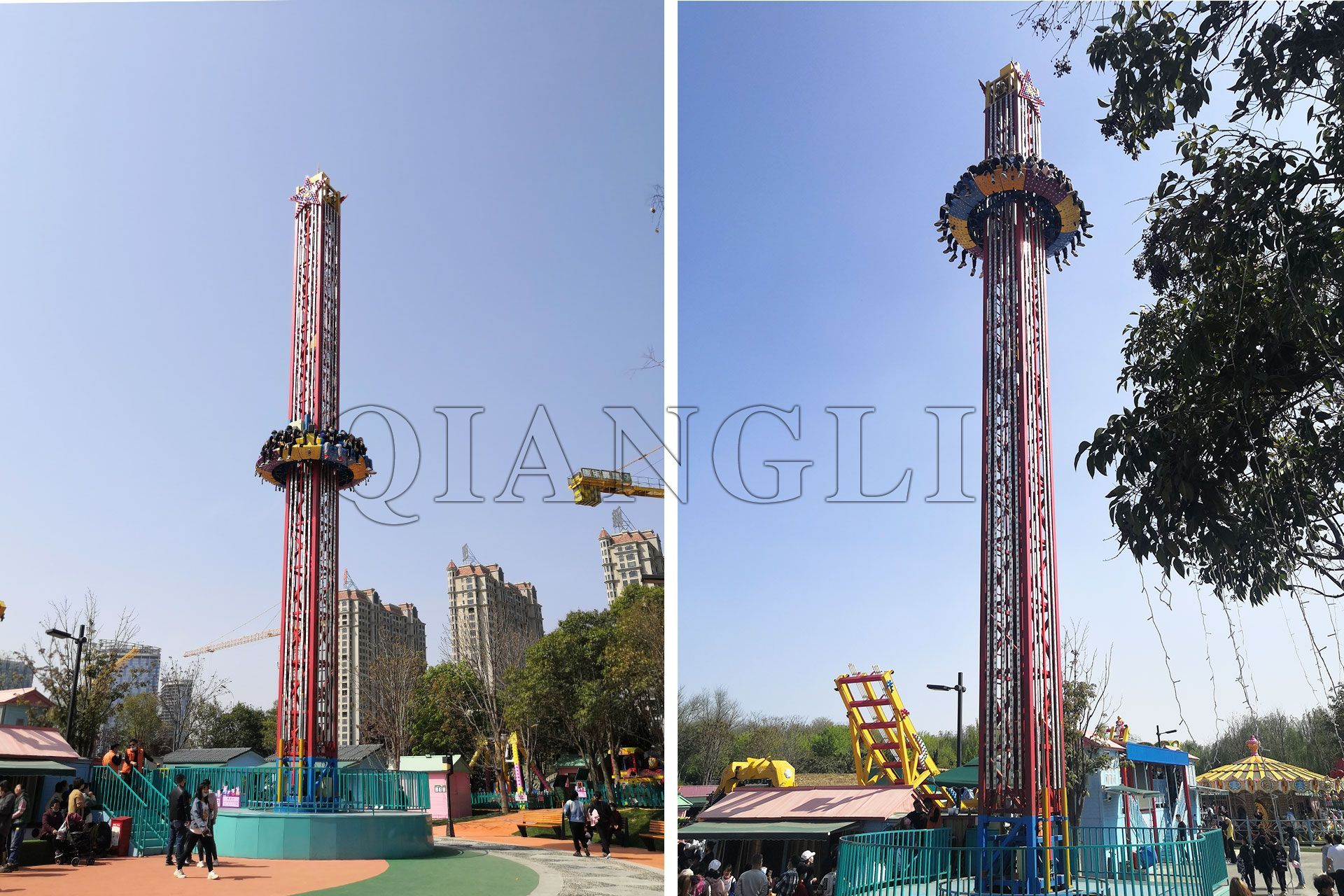 Safety measures for the Large Amusement Equipment Space Tower